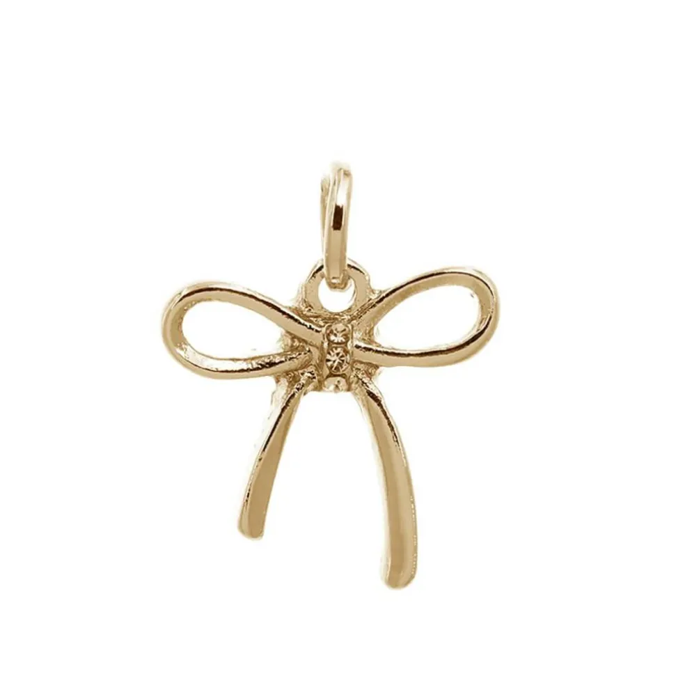 14K Gold-Plated Bow Charm by Bead Landing™