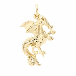 14K Gold Plated Dragon Charm by Bead Landing™