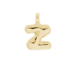 14K Gold Plated Metal Bubble Letter Charm by Bead Landing™