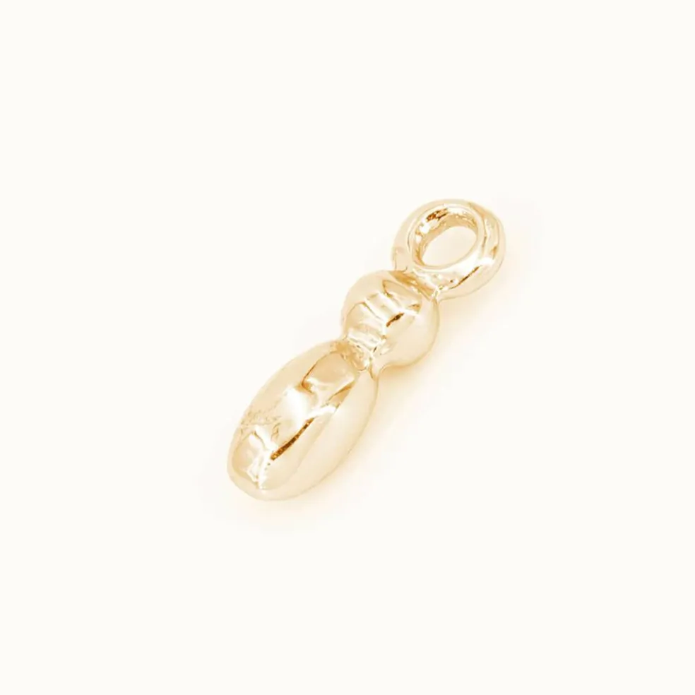 14K Gold Plated Metal Bubble Letter Charm by Bead Landing™