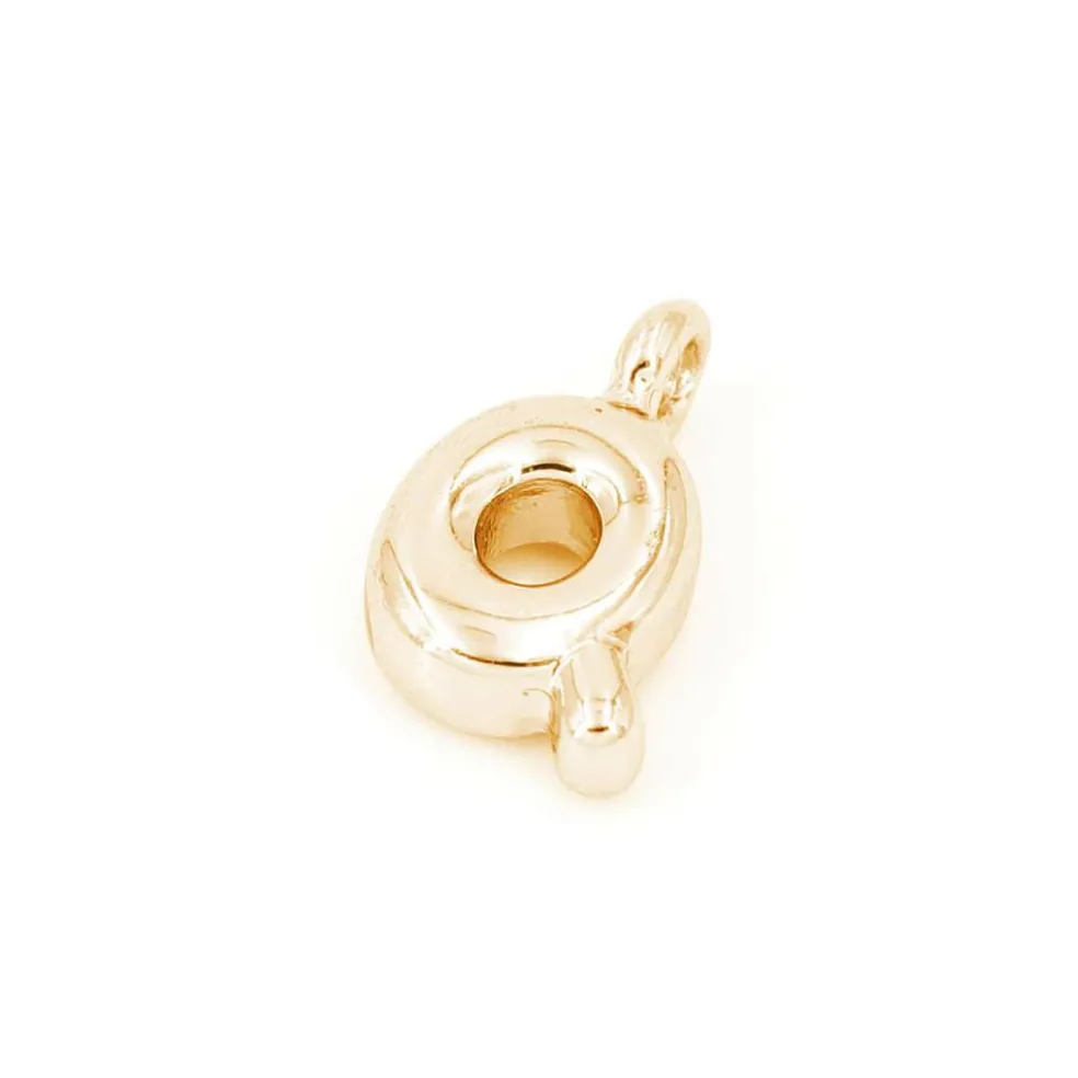 14K Gold Plated Metal Bubble Letter Charm by Bead Landing™