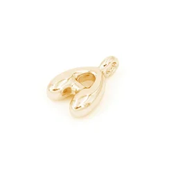 14K Gold Plated Metal Bubble Letter Charm by Bead Landing™