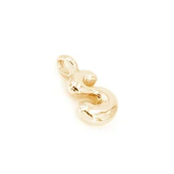 14K Gold Plated Metal Bubble Letter Charm by Bead Landing™