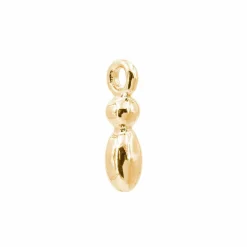 14K Gold Plated Metal Bubble Letter Charm by Bead Landing™
