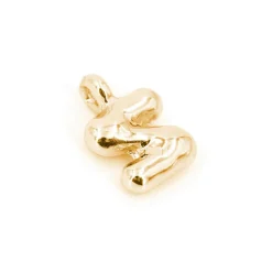 14K Gold Plated Metal Bubble Letter Charm by Bead Landing™