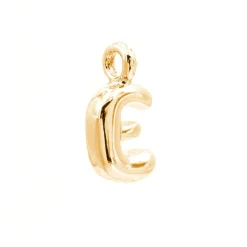 14K Gold Plated Metal Bubble Letter Charm by Bead Landing™