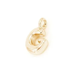 14K Gold Plated Metal Bubble Letter Charm by Bead Landing™