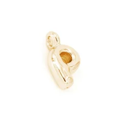 14K Gold Plated Metal Bubble Letter Charm by Bead Landing™