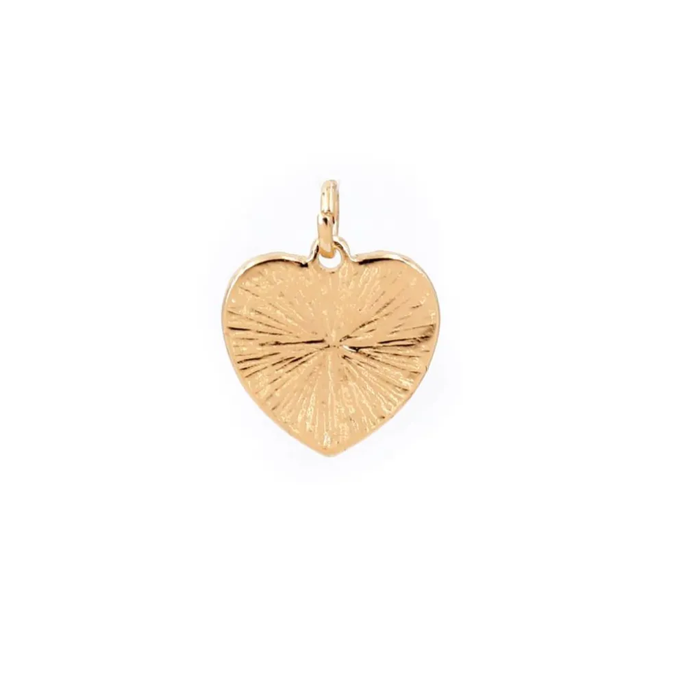 14K Gold Plated Starburst Heart Charm by Bead Landing™