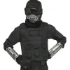 Kids Gaming Fighter Black Video Game Halloween Costume