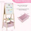 Kids 3-in-1 Adjustable Double-Sided Easel for Drawing and Painting