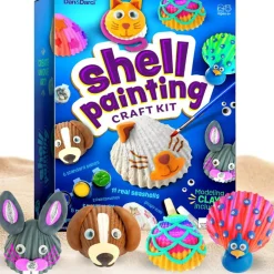 Kids Sea Shell Painting Kit - Arts & Crafts for Kids - Gifts for Boys and Girls Ages 6-8, 8-12 - Craft Activities Kits - Creative Art Activity Gift Toys for Age 6 7 8 9 10 11 12 Year Old