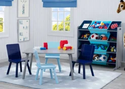 Kids Storage Organizer With 12 Plastic Bins