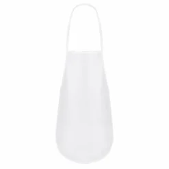 Kids White Non-Woven Aprons 12 Pack, 14.2" x 18.9" Craft Aprons for Painting, Classroom & Art Activities
