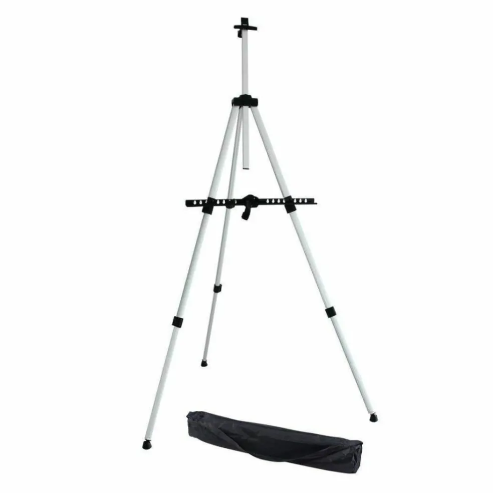 KINGART® Aluminum Tripod Artist Field & Display Easel, 66" Stand