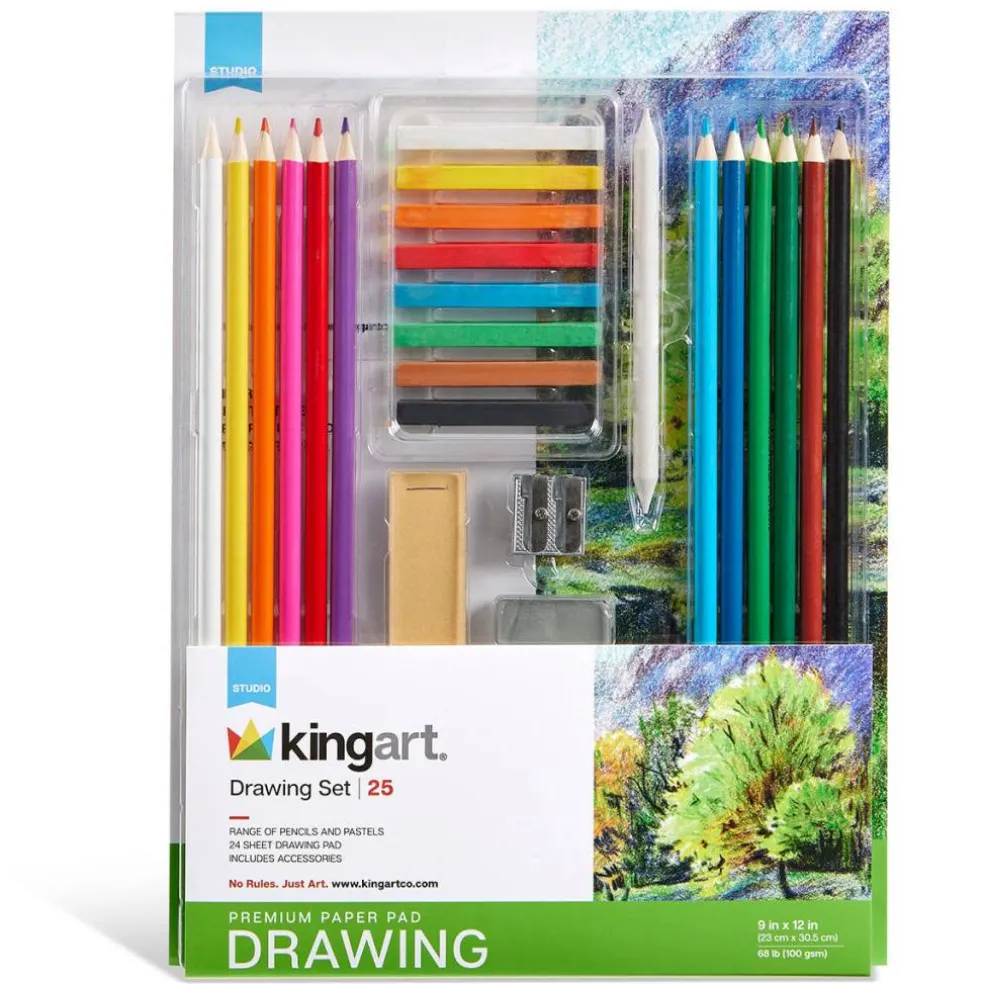 KINGART® Drawing Set 25 pcs