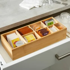 Kitchen Details 8-Compartment Bamboo Caddy