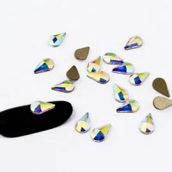 Kitcheniva 3D Nail Art Rhinestones Crystal Colorful Stones Tips 20 Pcs