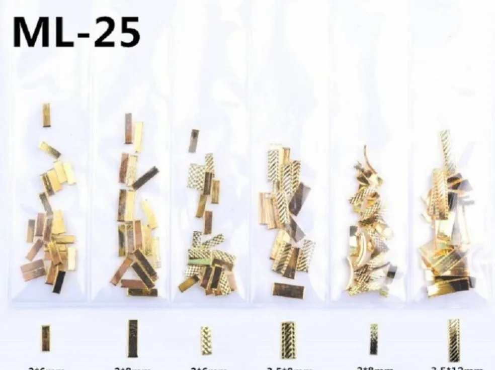 Kitcheniva 3D Ocean Rivets Gold Rhinestones Nail Art Decoration
