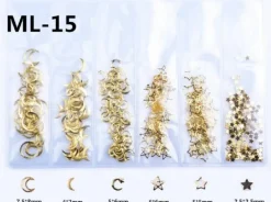 Kitcheniva 3D Ocean Rivets Gold Rhinestones Nail Art Decoration