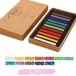 Kitcheniva Long Square Dry Pastels Soft Chalk Crafts