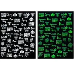 Kitcheniva Luminous 3D Nail Stickers Glow In Dark Design Decals