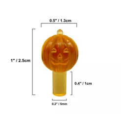 Kitcheniva Orange Jack O' Lantern Medium Ceramic Tree Lights 25 Pcs
