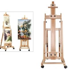 Kitcheniva Painting H-Frame Wood Large Heavy-Duty Studio Artist Easel Art