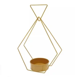Kitcheniva 10 Pcs Geometric Metal Flower Stands Golden Vases Centerpieces Wedding Party Decor