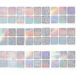 Kitcheniva 24 Sheets Nail Art Manicure Stencil Vinyl Stickers