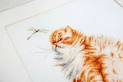 Kitten with a dragonfly Counted Cross-Stitch Kit by Luca-S B2270L