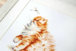 Kitten with a dragonfly Counted Cross-Stitch Kit by Luca-S B2270L