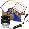 KleenSlate® Handheld Whiteboards with Clear Dry Erase Sleeves & Markers, 36 Sets