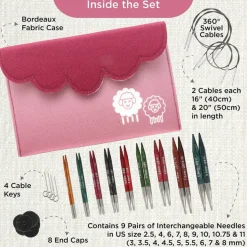 KnitPro Dreamz Deluxe Interchangeable Circular Knitting Needle Set 4" (10cm)