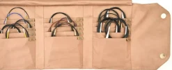 KnitPro Fixed Circular Needle Case- Beige or Black, 8.9