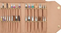KnitPro Interchangeable Knitting Needle Case- Beige or Black, 8.5