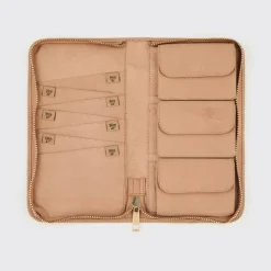 KnitPro Knitting Needle Cable Case- Beige or Black