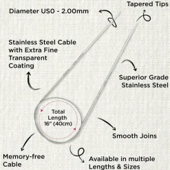 KnitPro Stelo Lace Fixed Circular Knitting Needles 16