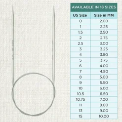 KnitPro Stelo Lace Fixed Circular Knitting Needles 16