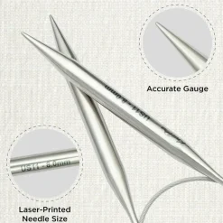 KnitPro Stelo Lace Fixed Circular Knitting Needles 16