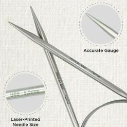 KnitPro Stelo Lace Fixed Circular Knitting Needles 16