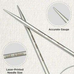 KnitPro Stelo Lace Fixed Circular Knitting Needles 40