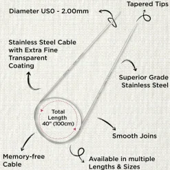 KnitPro Stelo Lace Fixed Circular Knitting Needles 40