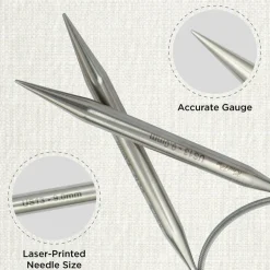 KnitPro Stelo Lace Fixed Circular Knitting Needles 40