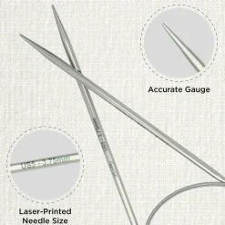 KnitPro Stelo Lace Fixed Circular Knitting Needles 40