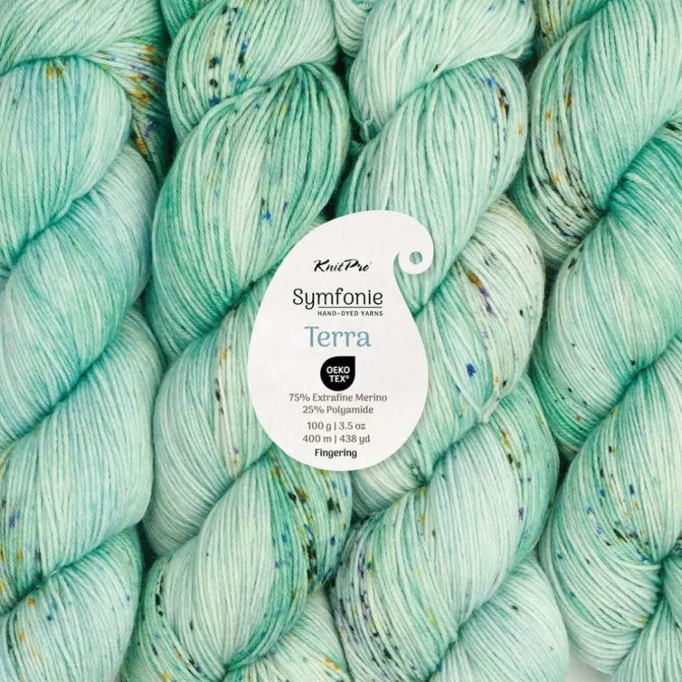 KnitPro Symfonie Premium Hand-Dyed Merino Wool & Polyamide Sock Yarns|Terra Variegated Colors, Include New Colors