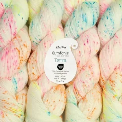 KnitPro Symfonie Premium Hand-Dyed Merino Wool & Polyamide Sock Yarns|Terra Variegated Colors, Include New Colors