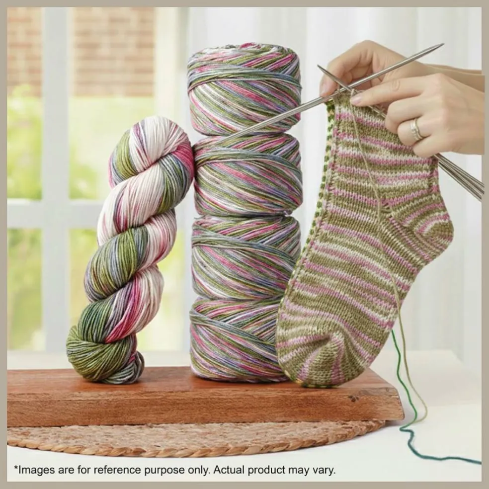 KnitPro Symfonie Premium Hand-Dyed Merino Wool & Polyamide Sock Yarns|Terra Variegated Colors, Include New Colors