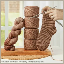KnitPro Symfonie Premium Hand-Dyed Merino Wool & Polyamide Sock Yarns|Terra Variegated Colors, Include New Colors