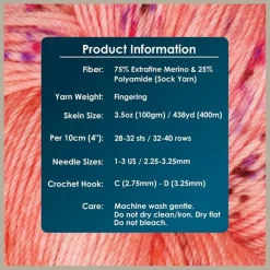 KnitPro Symfonie Premium Hand-Dyed Merino Wool & Polyamide Sock Yarns|Terra Variegated Colors, Include New Colors